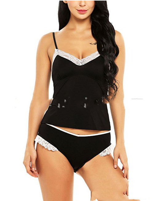 Women's Nightwear Sleepwear | Lace Net Yarn Suit | L & L